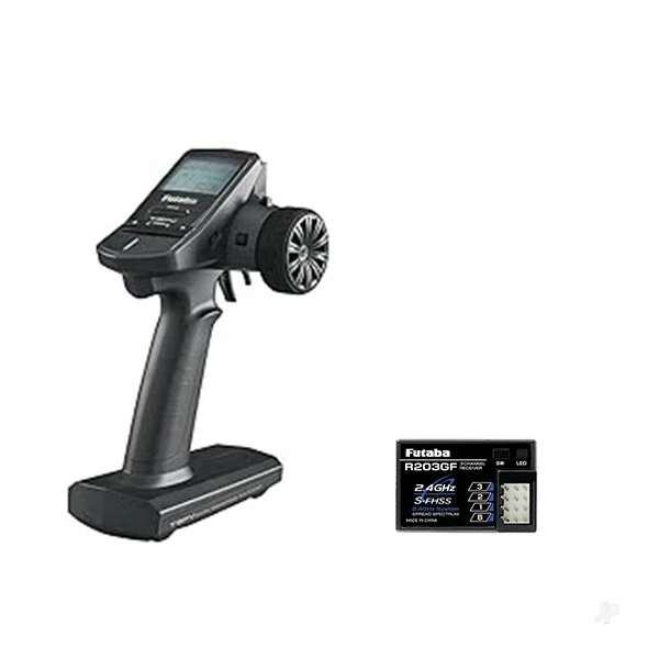 FUTABA 3PV 3+1 CHANNEL T-FHSS COMPUTER RADIO SYSTEM TRANSMITTER+R203GF RECEIVER - Image 1 of 1