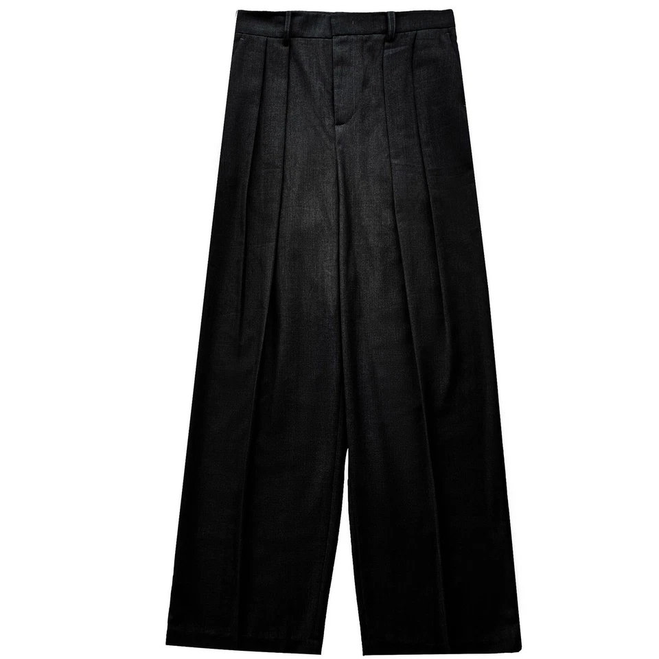 Mujer THE ROW Principios de Otoño Nuevo Pantalones de Pierna Ancha Sueltos Rectos Informales Pantalones Foto 1 de 4