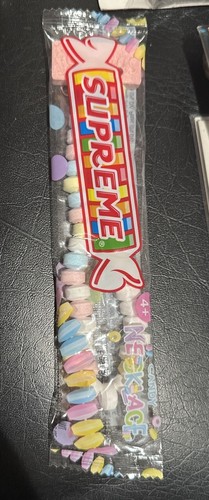 Collana Ciondolo Caramelle Hard Candy Scatola Supreme Smarties Scatola Nuovo con etichette DS SS22 AUTENTICO