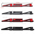 2PC 454 METAL BUMPER TRUNK GRILL Emblems DECAL STICKER BADGE BLACK/RED/CHROME Chevrolet Chevelle