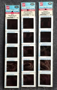 Lote de diapositivas de viaje de recuerdo vintage Kodak Pana-Vue Philadelphia - Imagen 1 de 3