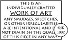 Judikins Rubber Stamp 1.25"X1.75" Work of Art