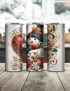 20oz Christmas Stainless Steel Tumbler Double Walled Drinkware Funny Themed - Picture 1 of 2
