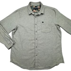 Pladra Flannel Shirt Mens Brown 2XL Long Sleeve Button Down Cotton Outdoor
