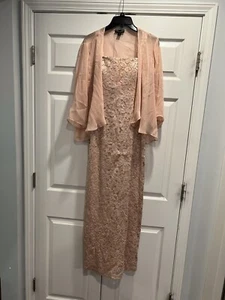 Ignite evenings pink Tank Top Gown With Sequence - Picture 1 of 5