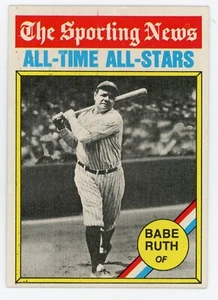 1976 Topps Babe Ruth All Time All Stars #345 Yankees Ex - Picture 1 of 1