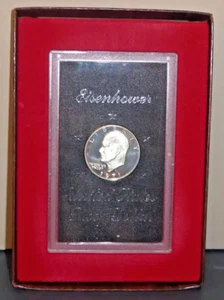 1971-S Eisenhower Dollar Proof Brown Box US Mint - Picture 1 of 3