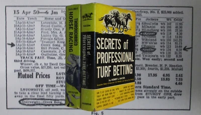 Horse Race Betting Lot of 2 Books Secrets of Professional Betting Thoroughbred - Image 1 of 4
