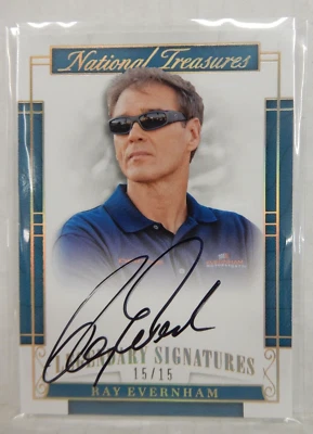 RAY EVERNHAM 2017 PANINI NASCAR NATIONAL TREASURES LEGENDARY SIGNATURES AUTO /15 - Image 1 of 4
