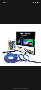 5M Led Strip Lights 5050 RGB Color Changing Tape Cabinet USB TV Kitchen Lighting - Picture 1 of 1