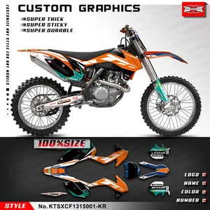 Kungfu Graphics Dirt Bike Full Sticker Kit for SX SXF XC XCF 2013 2014 2015 2016 - Picture 1 of 8