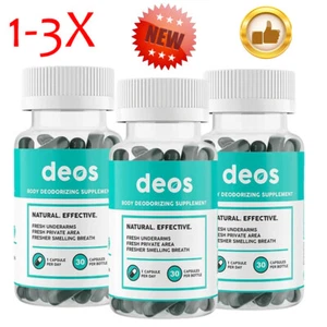 DEOS Internal Deodorant Supplement – Full Body Deodorizer - (30 Capsules) - 1/3X - Picture 1 of 19