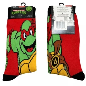 Teenage Mutant Ninja Turtles Socks - 2 PAIRS 🧦🧦 Size 6-12 | Raphael - Picture 1 of 1
