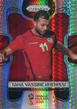 Prizm World Cup 2018 Hyper Parallel Base Card #290 T Yassine Khenissi - Tunisia