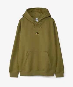 Nike Men's ACG Therma-FIT Oversized Olive Fleece Pullover Hoodie DH3087-378 L H1 - Picture 1 of 8