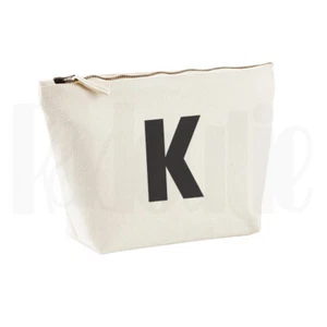 Personalised Initial Make Up Case Bag- ANY LETTER  [#KTWBL]  - Picture 1 of 2