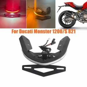 Eliminador de guardabarros LED señal de giro con soporte para Ducati Monster 1200/S 821 14-17 - Imagen 1 de 10