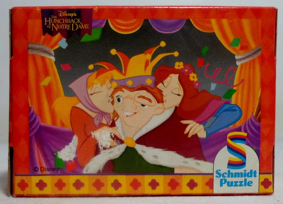 SCHMIDT PUZZLE VTG # 03796 DISNEY HUNCHBACK OF NOTRE DAME 54 pcs 12.5x17.5cm C - Image 1 of 4