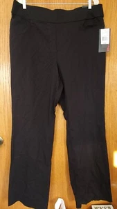 Briggs New York Pants Pullon Comfort Waist Black Women's Size 16W Regular - Picture 1 of 14