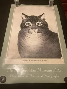 Nathaniel Currier/The Favorite Cat/Metropolitan Museum Of Art Poster/From 1984 - Picture 1 of 24