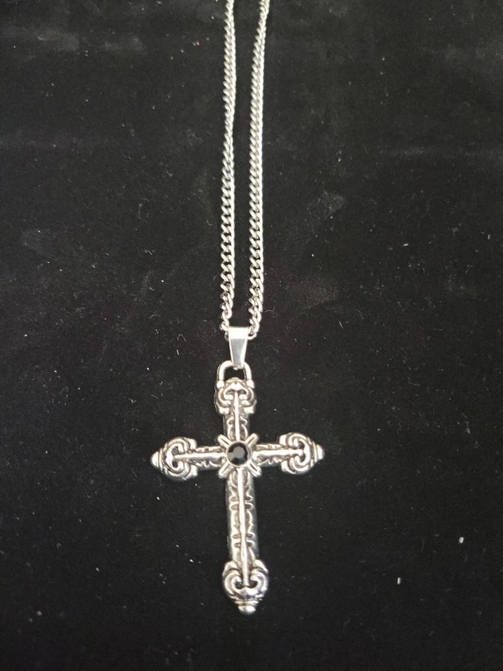 Miracles Do Happen "Hombre Celta Acero Inoxidable 24" CADENA Y CRUZ" Foto 1 de 3