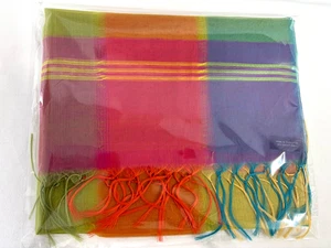 JIM THOMPSON Silk Stole Multicolor - Picture 1 of 14