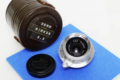 Lente gran angular Nikon 2,8 cm F3,5 W-NIKKOR C Leica L39 SM montura con estuche/tapas como nueva- Foto 1 de 4