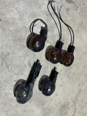 Buell XB XB9 XB12 Lightning Ulysses & Blast Black Front Turn Signal Indicators - Image 1 of 4