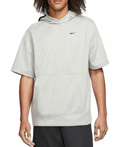 Neu mit Etikett Nike Spotlight kurzärmliger lockerer Hoodie grau schwarz Größe XXLT - Bild 1 von 1