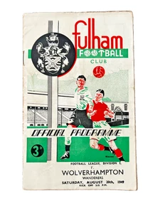 Vintage 1949/50 Fulham v Wolverhampton football programme - Picture 1 of 4