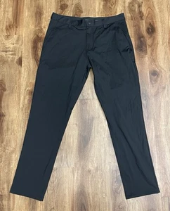 Pantalones Rhone Commuter para Hombres 34x30 Negros Calce Ajustado Rendimiento Golf Viaje Informales - Imagen 1 de 10