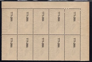 Triest A - Luftpost Lire 25 Nr. 21h Block mit Abziehbild - MNH - Bild 1 von 1