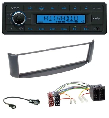 VDO Bluetooth AUX USB MP3 Autoradio für Smart ForTwo 450 grau ohne Metallschacht - Bild 1 von 4