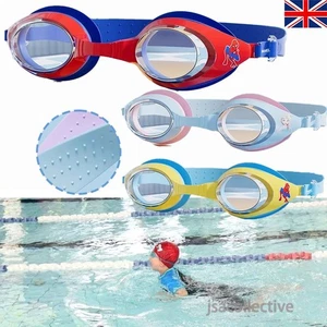 Anti-Fog Kids Swimming Goggles Eyeglasses Waterproof UV Protection AntiLeak Pool - Picture 1 of 17