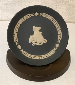 Wedgwood Jasperware Eto 2008 Year Tray Plate Rat Zodiac 12.5cm w/Box Japan - Picture 1 of 3