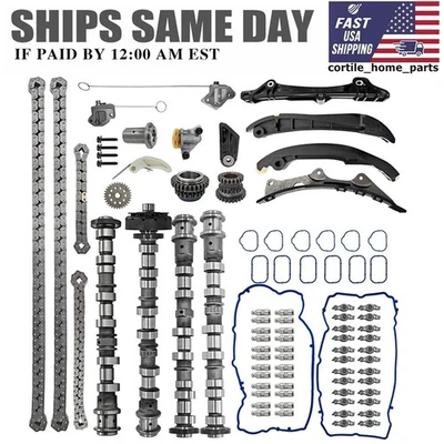 Kit de eixos de comando com corrente de temporização para 2011-2015 Chrysler 200/300 - Imagem 1 de 4