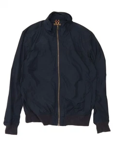 TIMBERLAND Mens Bomber Jacket UK 38 Medium Navy Blue Polyester DL03 - Picture 1 of 5