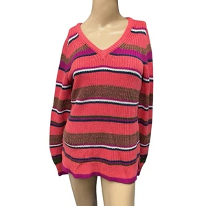 Belle Boho by Kim Gravel Damen Gr. Small Koralle Pfirsich Tunika Pullover A652498 - Bild 1 von 10