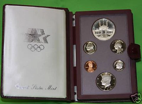 1984 PRESTIGE Proof Set. U.S. Mint Made. Complete & Original. With Box Cover