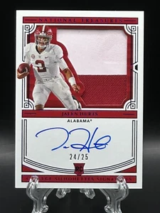 Parche de novato Jalen Hurts 2020 National Treasures College automático azul/25 RPA RC - Imagen 1 de 2