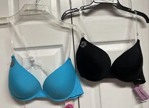 2 Bella Bras  Womens 38 C Underwired Push Up  Padded Bra NEW - Picture 1 of 12