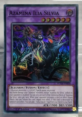 YUGIOH - Azamina Ilia Silvia - Super Rare - ROTA-EN030 - Rage of the Abyss EN/DE - Bild 1 von 4