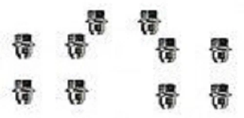 Ford Crown Victoria P71 1998-2011 juego de 10 tuercas 611197 totalmente nuevas Foto 1 de 1