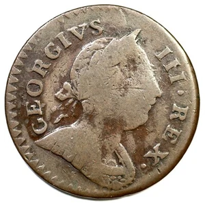 1771 V 2-71A R-4 Machins Mills Halfpenny Colonial Copper Coin - Picture 1 of 2