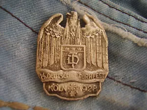 Anstecknadel Köln 14. Deutsches Turnfest 1928 mit Adler Deutschland Germany - Bild 1 von 2