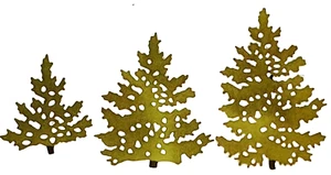 Christmas Trees #16 Pine Fir Three Sizes Forest Camping Metal Cutting Dies Thin - Picture 1 of 2