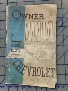 1951 Chevrolet Owners Manual Original - Picture 1 of 1
