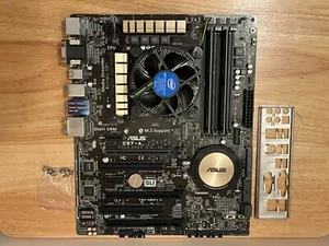 Gently Used Asus Z97-A Motherboard Intel i5-4690 3.5ghz Processor 8GB Ram - Picture 1 of 11