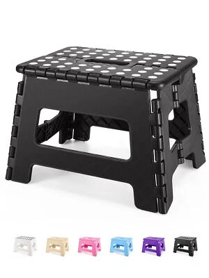 Folding Step Stool 9" Kids Step Stool Heavy Duty Step Stools for Adults Compa... - Image 1 of 4