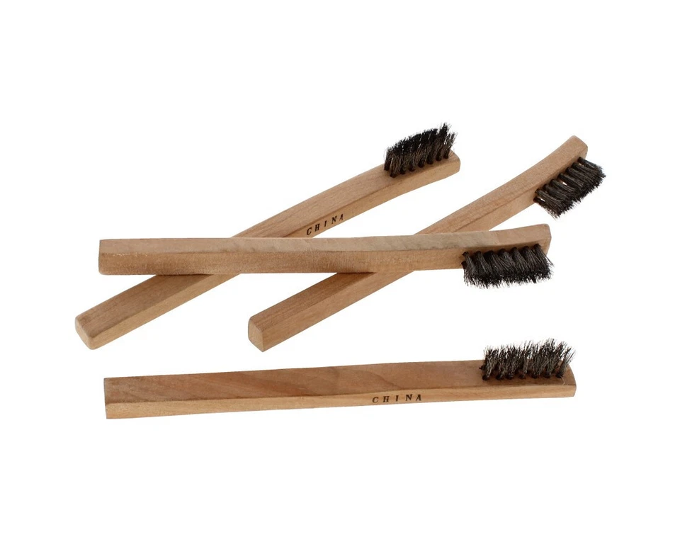 12 Pack Wire Brush Stainless Steel Wooden Handle 20cm Rust Removal Workshop DIY - Image 1 of 4